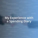 My Experience with a Spending Diary